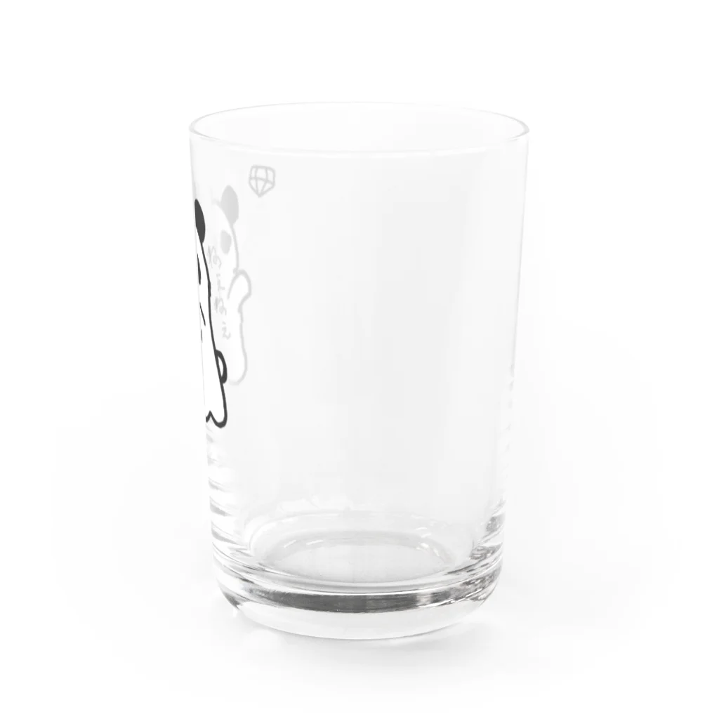 ふわり研究しょっぷのねぇねぇぱんだ Water Glass :right