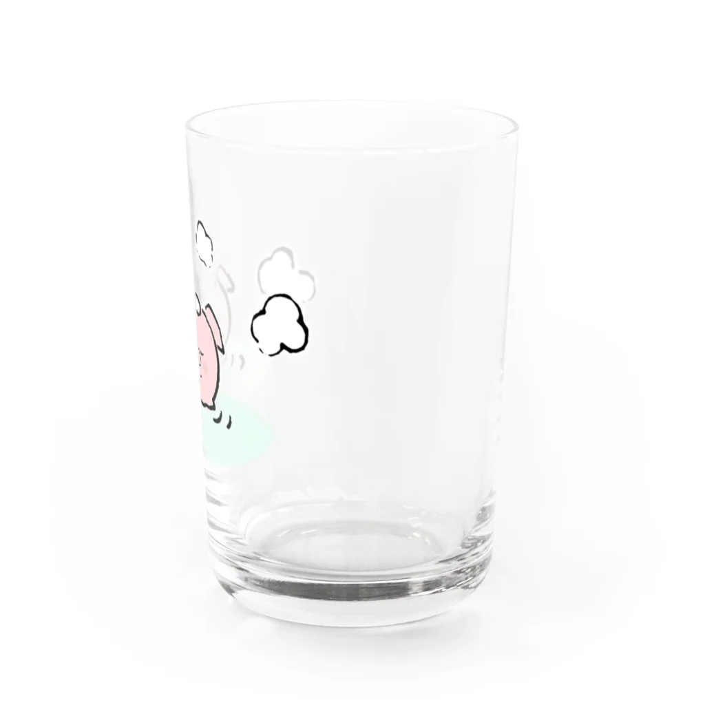 温泉グッズ@ブーさんとキリンの生活のブーさん温泉 Water Glass :right