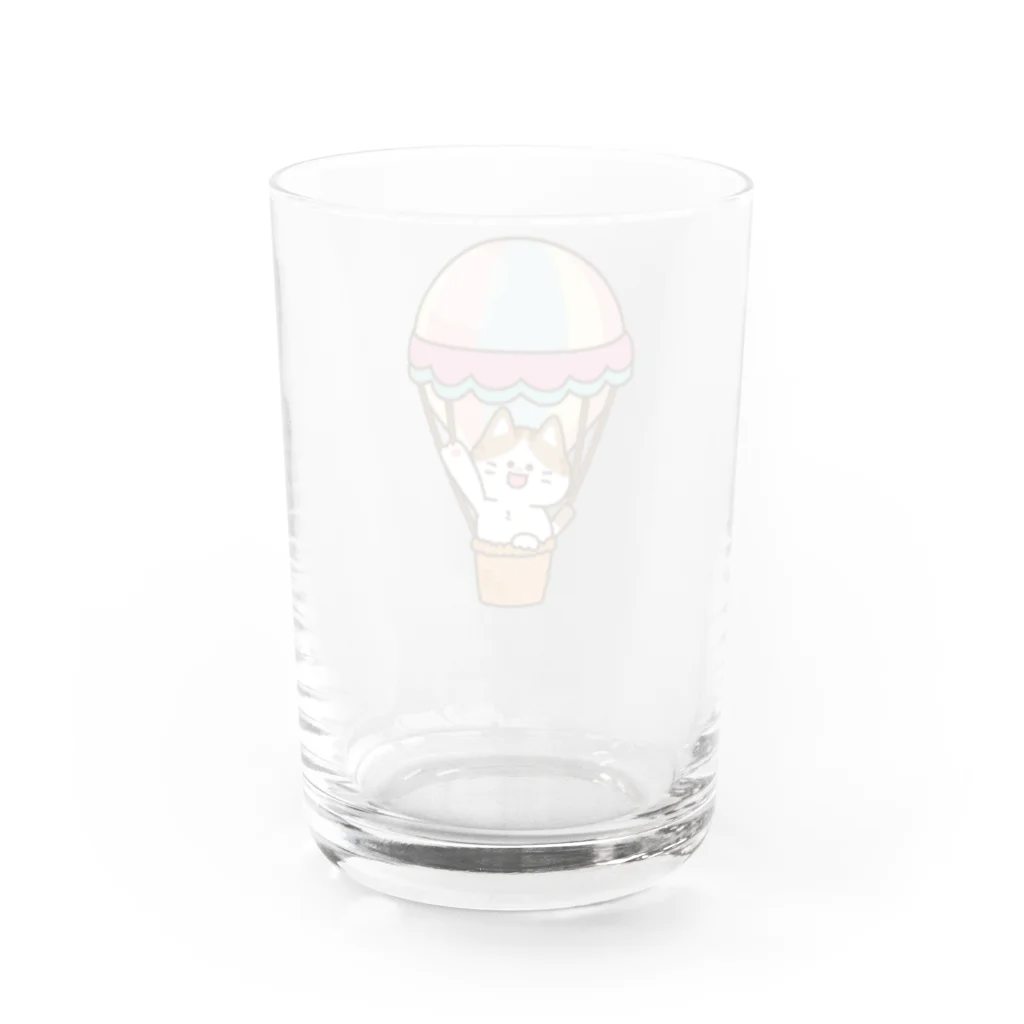 DECORのゆるかわにゃんこズ　気球ver. Water Glass :right
