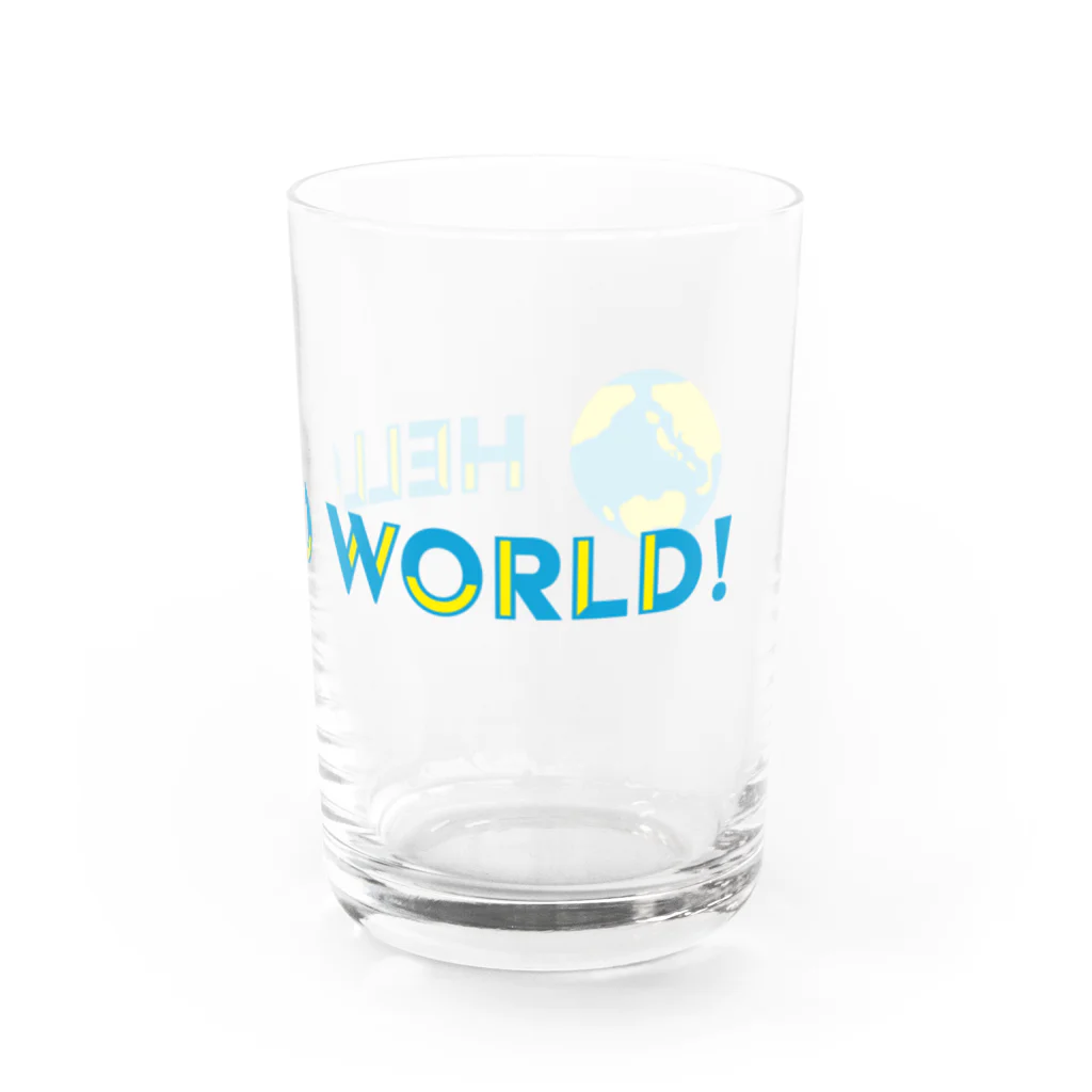 HelloWorld_suzuriのHelloWorld Water Glass :right