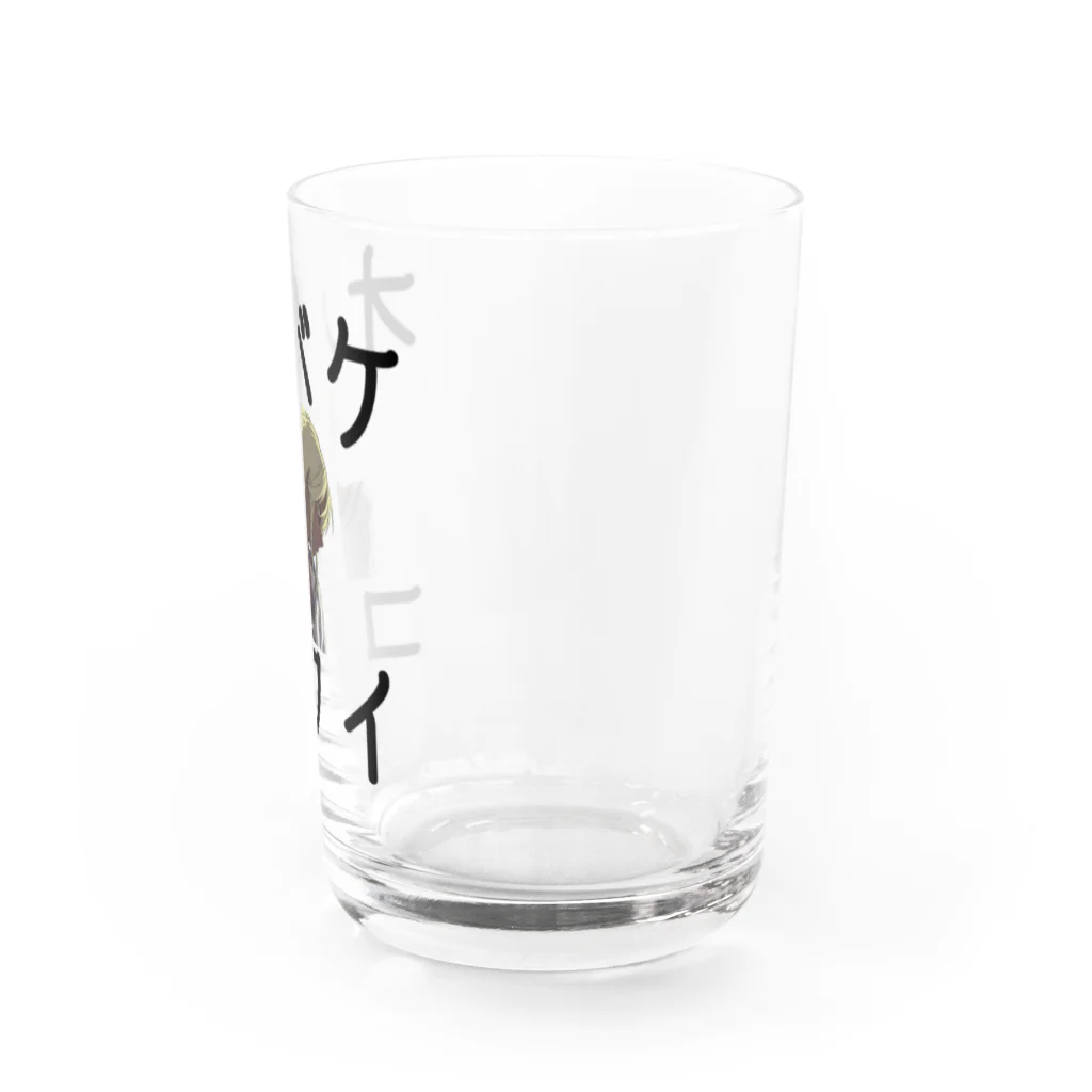 なんか面白そうなデザインのやつのオバケコワイ女の子のやつ Water Glass :right