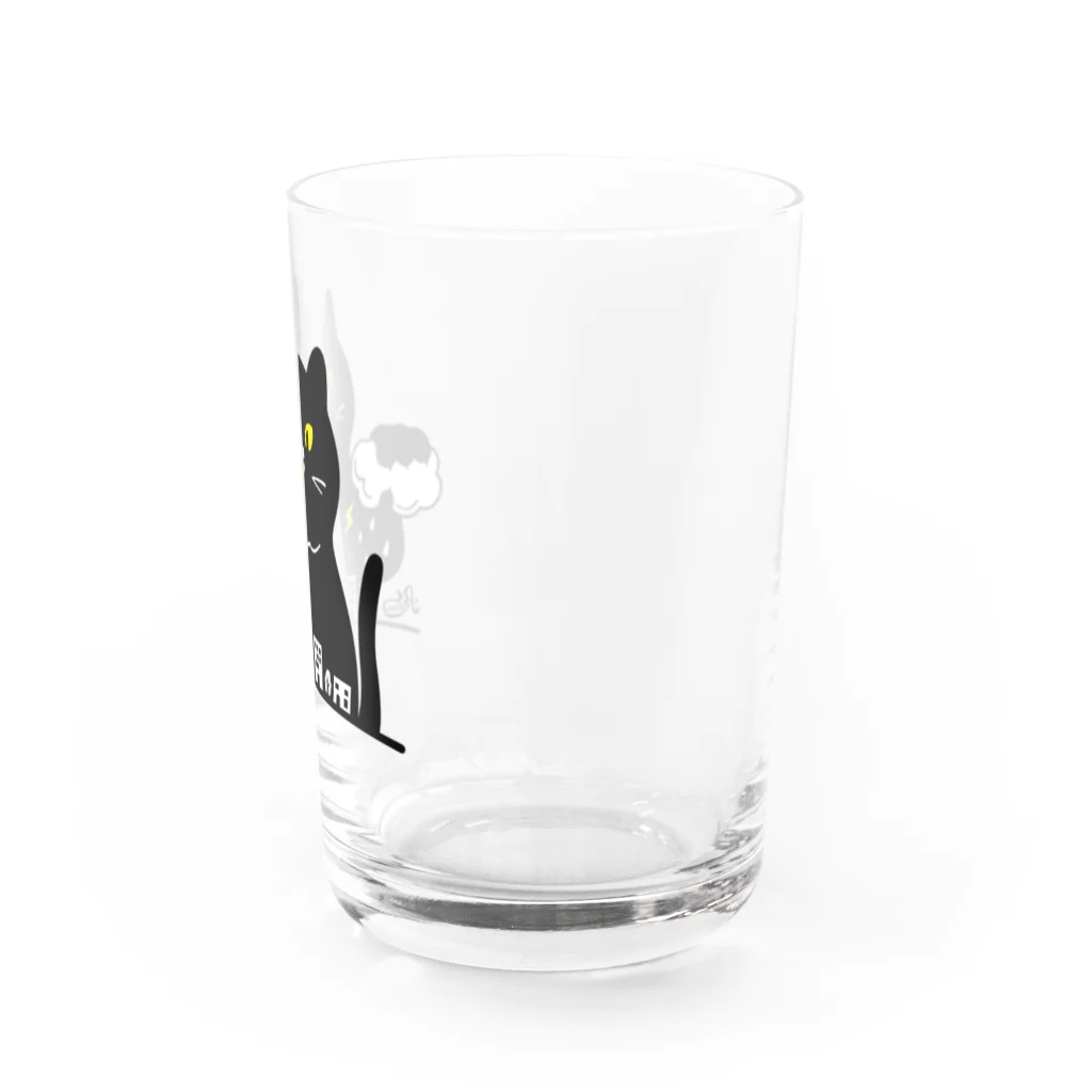 kocoon（コクーン）の嵐を招く黒猫 Water Glass :right