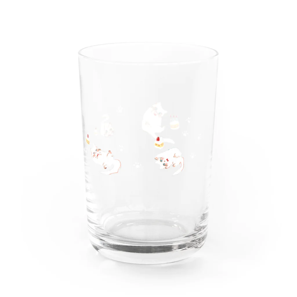 ひろちのcat&cake Water Glass :right