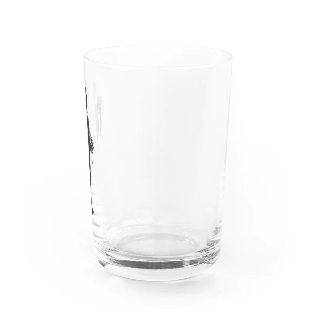 Cɐkeccooのホラーズシルエット(ミイラ男) Water Glass :right