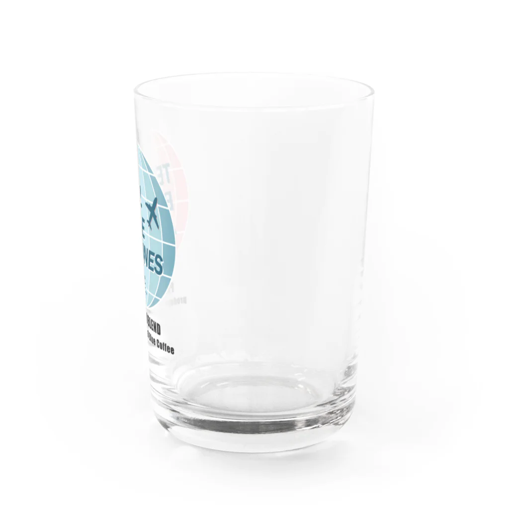 Teal Blue CoffeeのTEAL BLUE AIRLINES Water Glass :right