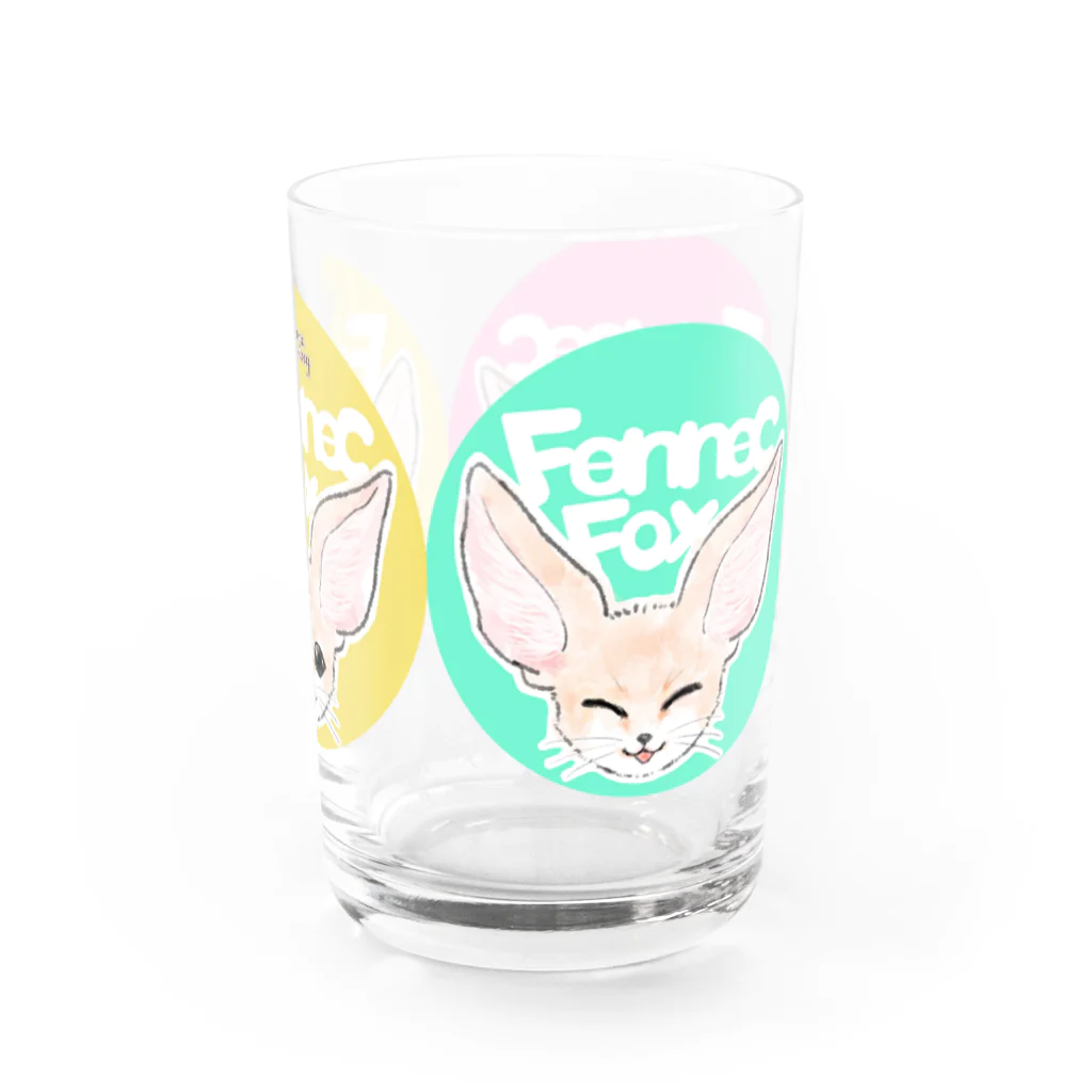 けだまふぁくとりーのフェネックスリーフェイス Water Glass :right