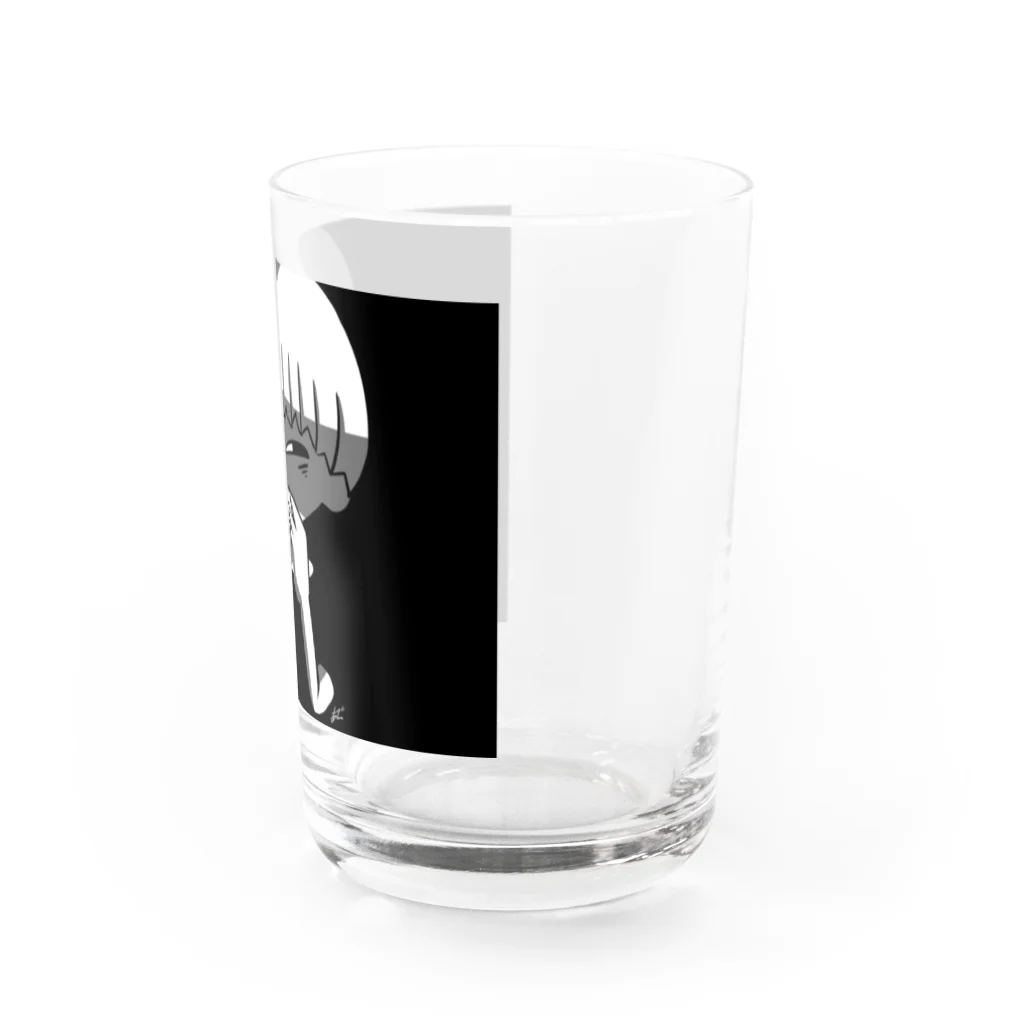 ねこかぶり⚤のかげぐち Water Glass :right