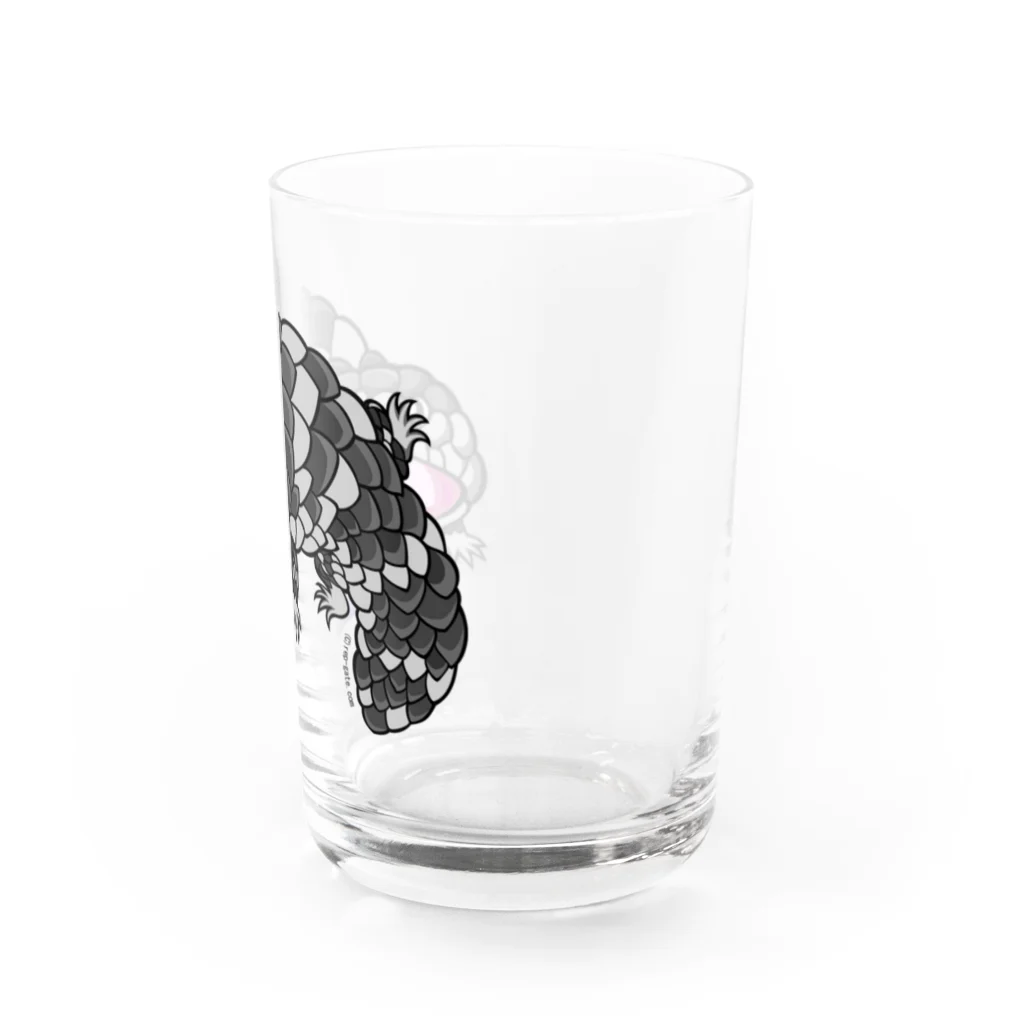 もむのふの爬虫類グッズやさんのマツカサトカゲちゃん Water Glass :right