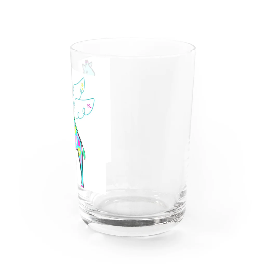 あああああのカラフルキリン Water Glass :right