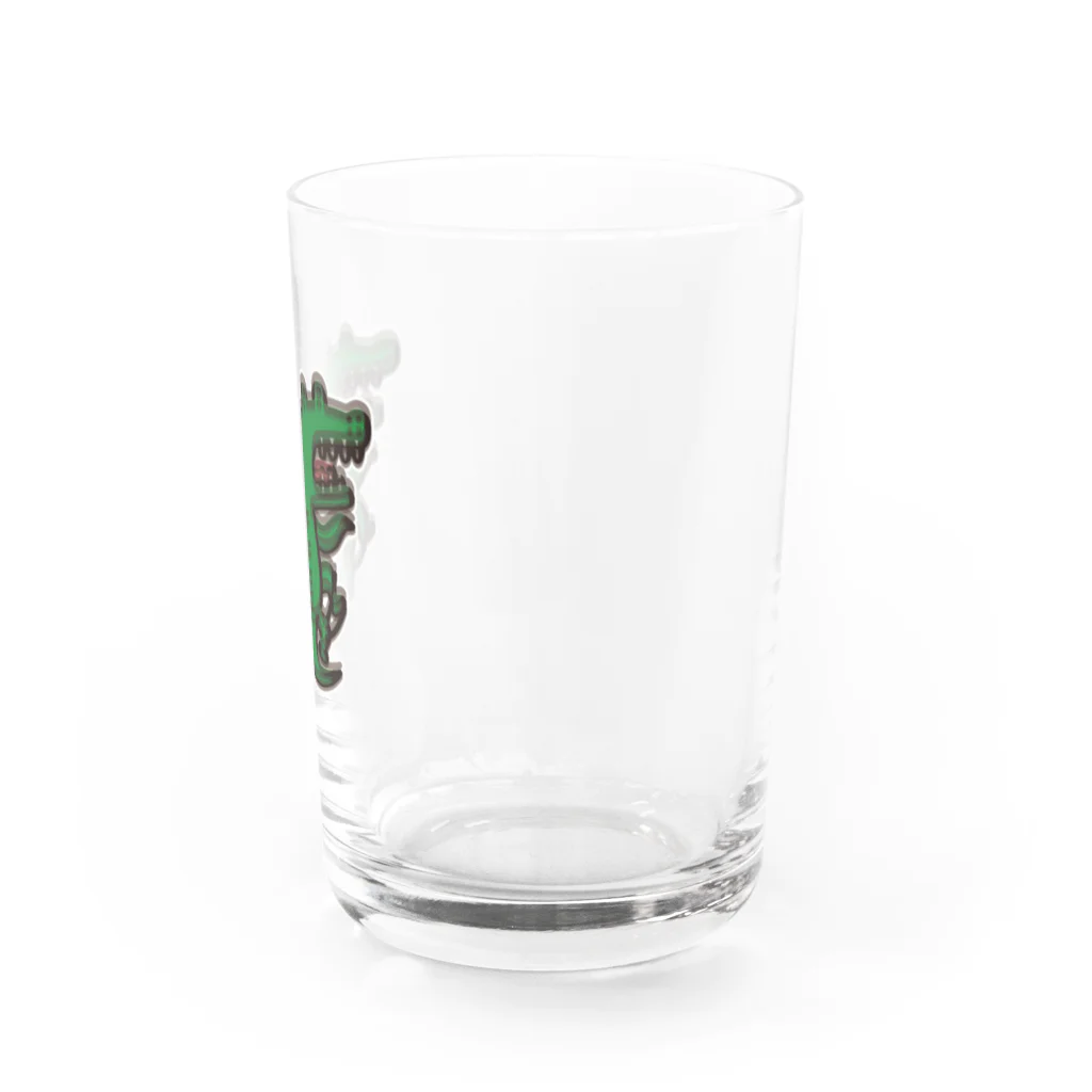 ただとま屋の単独で慌てるワニ Water Glass :right