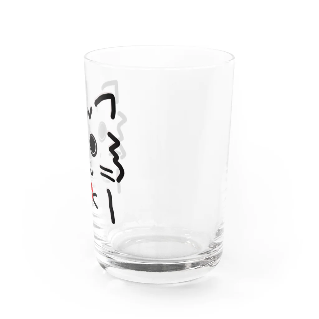 兎猫庵のハート猫 Water Glass :right