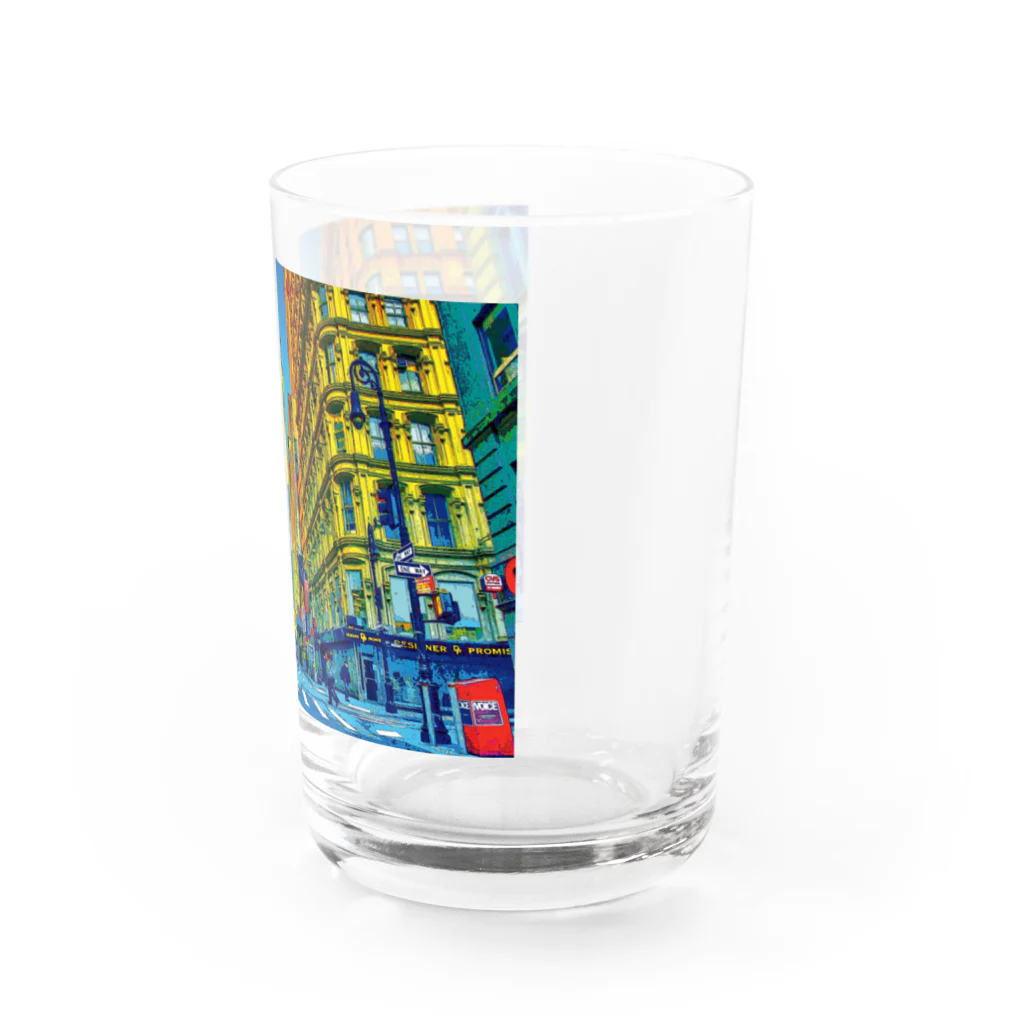 GALLERY misutawoのニューヨーク フルトンストリートの朝 Water Glass :right