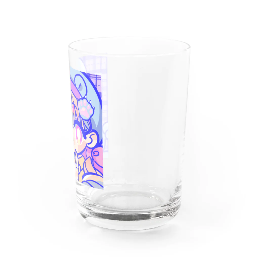 天音まひるのゆめかわクマの女の子 Water Glass :right