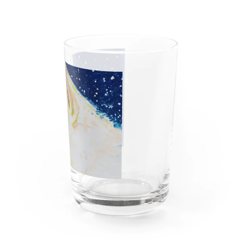 カンノユカの秋田犬のケンシロウ Water Glass :right