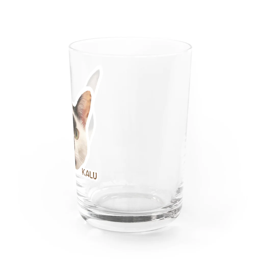 猫カフェ ぶぅたんグッズショップの絵文字カルくん Water Glass :right