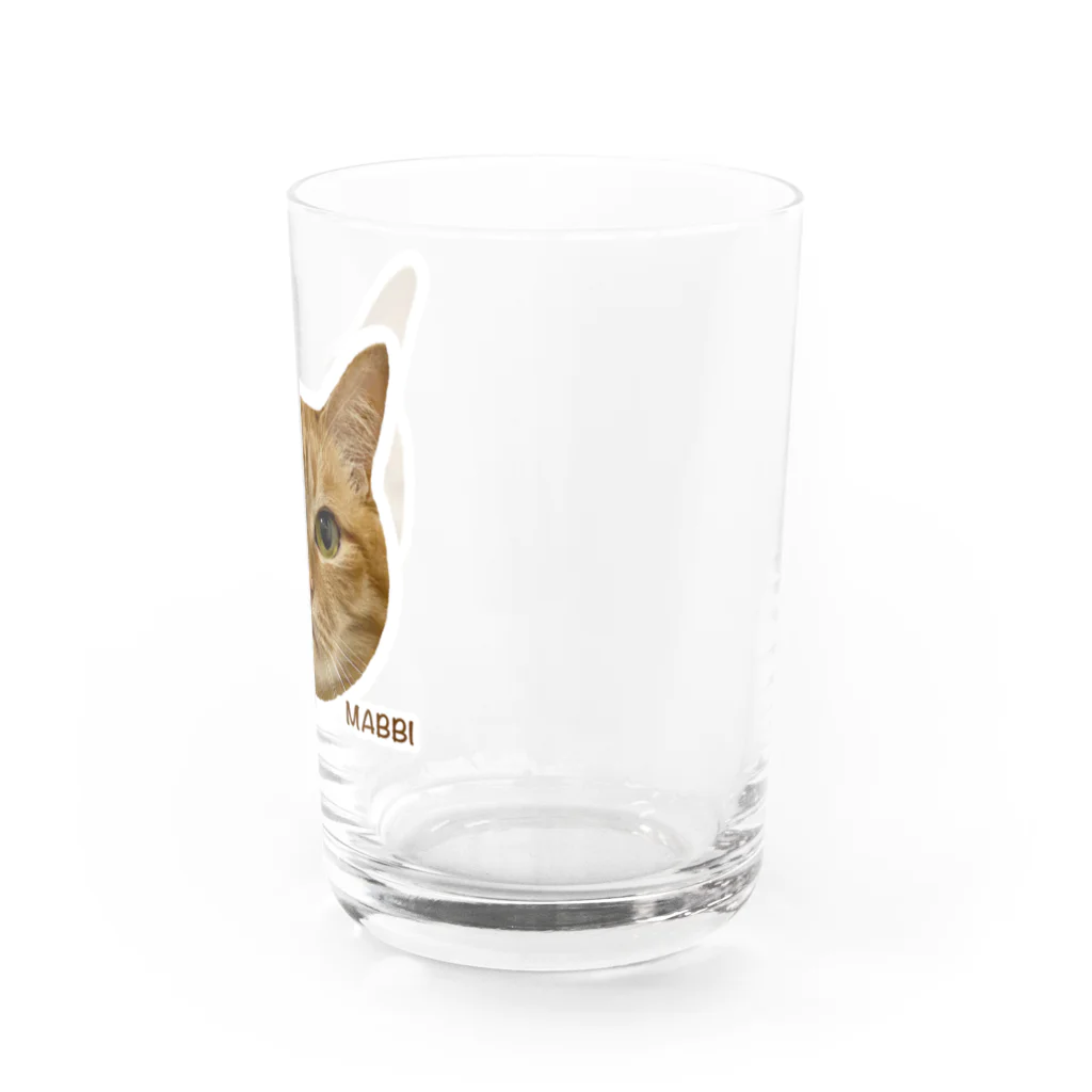 猫カフェ ぶぅたんグッズショップの絵文字マビくん Water Glass :right