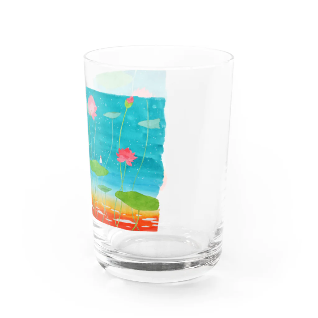 モタッティの庭の雲つきぬけて空めざす夢 Water Glass :right