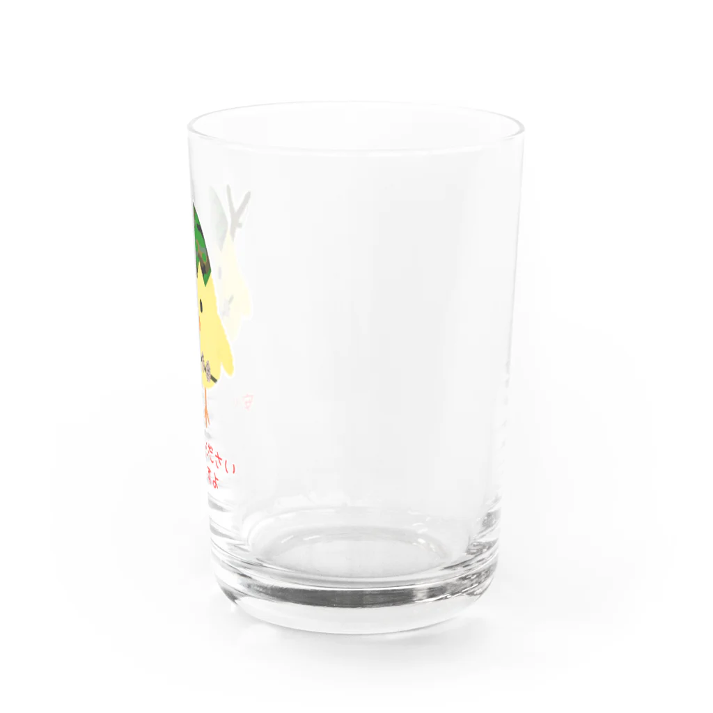 ぽんぽこあんぽんたんの安心してください　守りますよ Water Glass :right