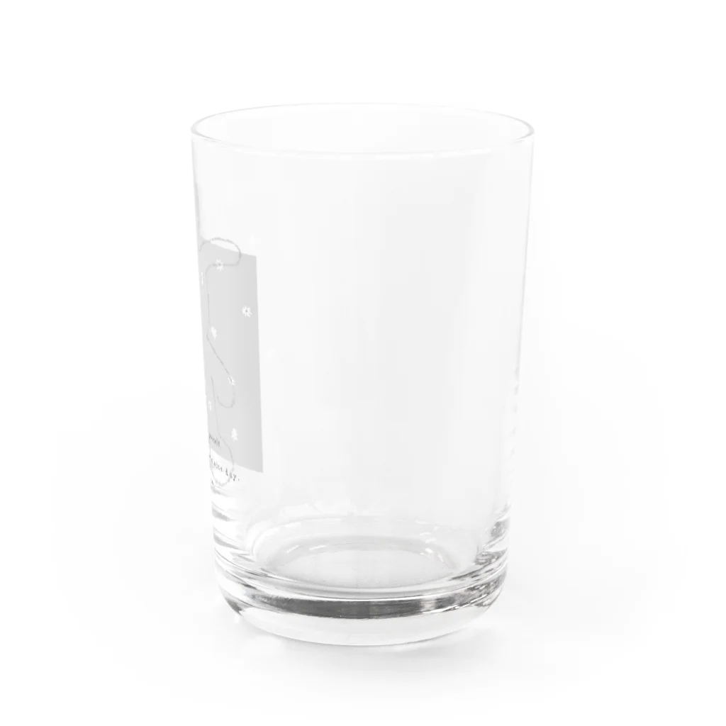 rilybiiのふわふわうさぎとお花畑 Water Glass :right