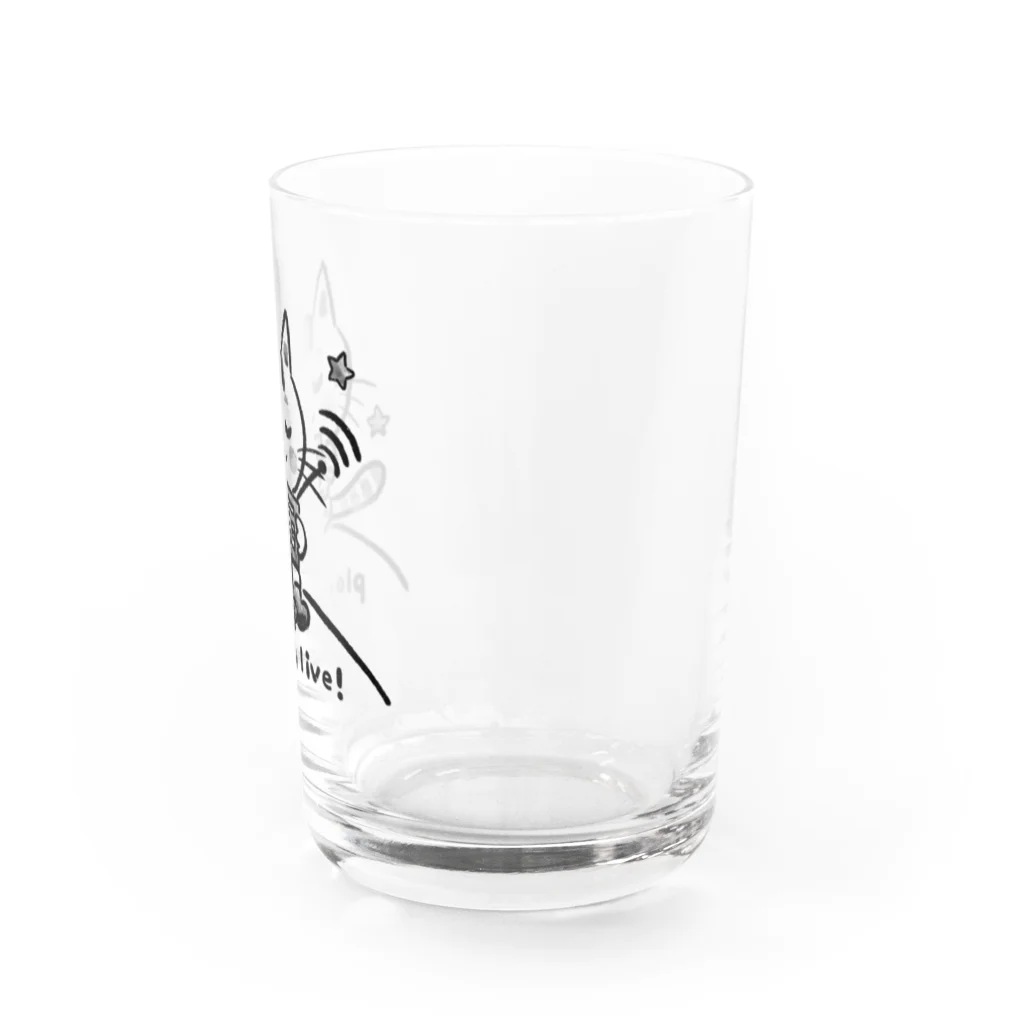 にゃんぴーの味のりにゃんぴー Water Glass :right