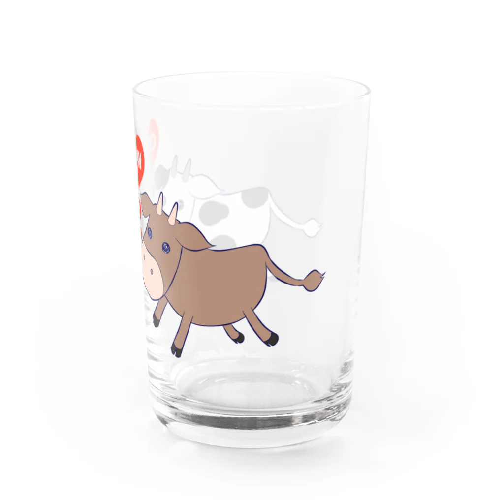 STUDIO勇み足のまったりCOW Water Glass :right