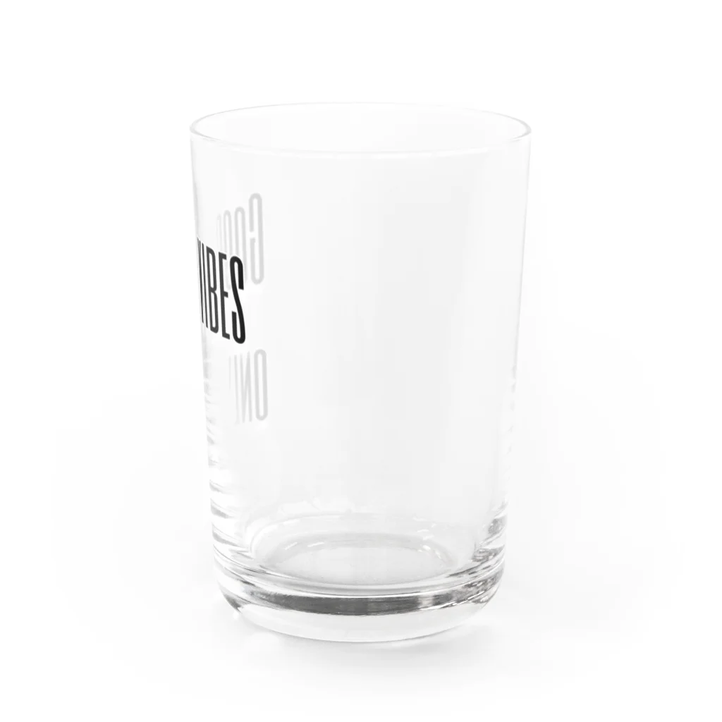 はちおちま！のGood vibes only. Water Glass :right