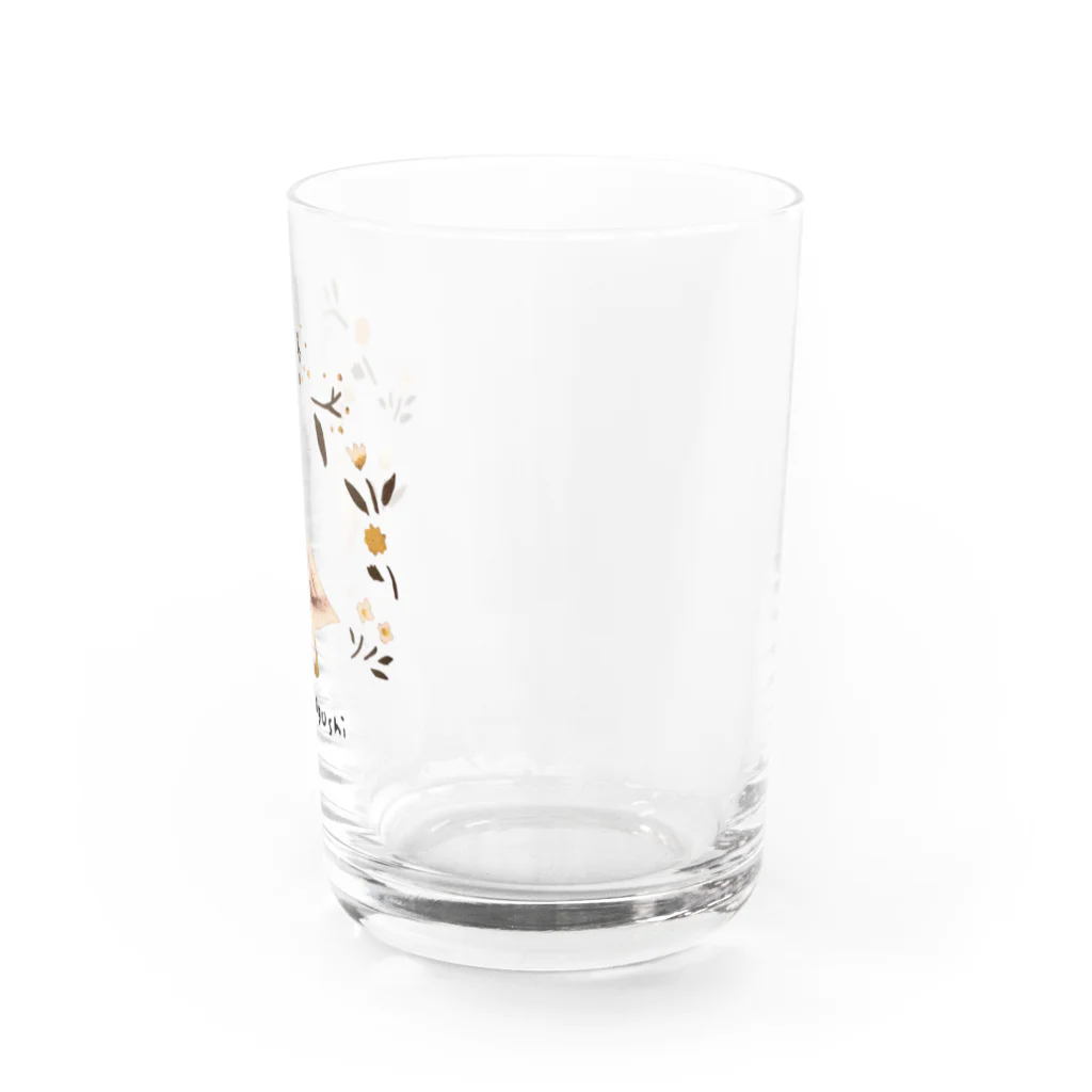 Junko Ogoshi original goodsのかわいいガチョウ Cute goose Water Glass :right