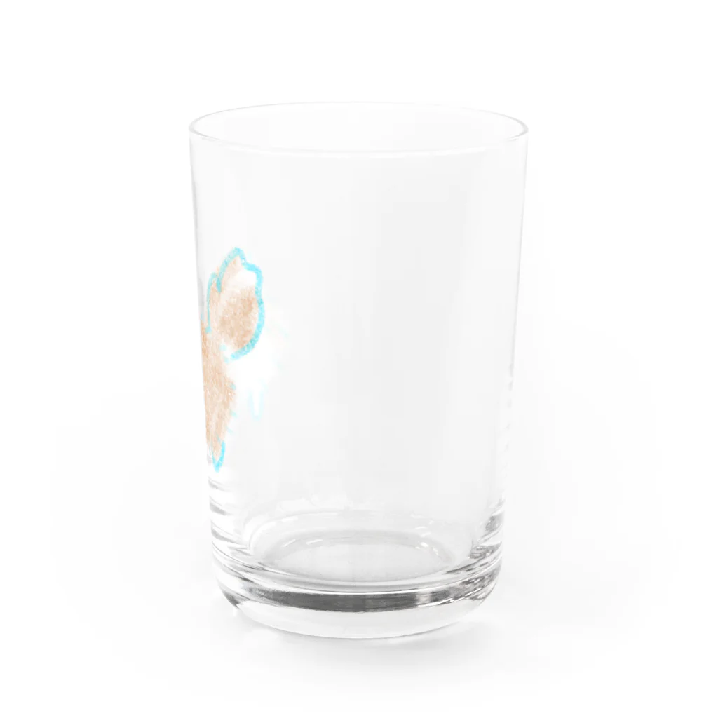 うなのご立腹ポメラニアン Water Glass :right
