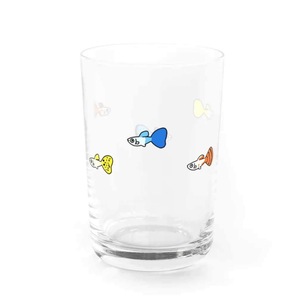 よなよなこうもりのグッピー Water Glass :right