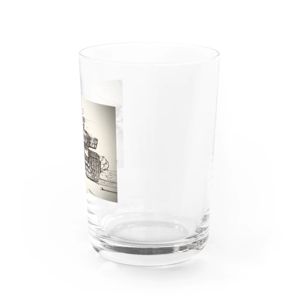 井上 いくらのSHIGOTO Fire -TANK- Water Glass :right