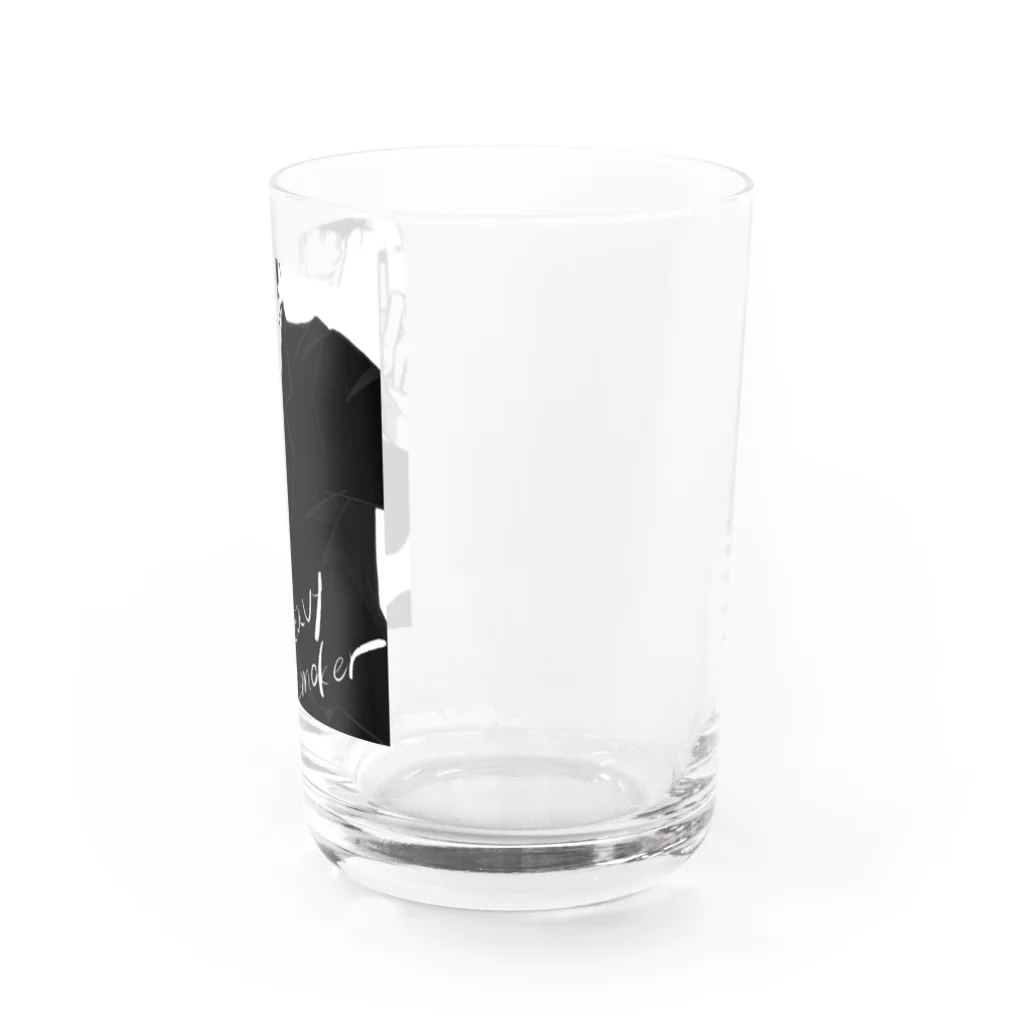 東屋猫人のショップのヘビースモーカーな人 Water Glass :right