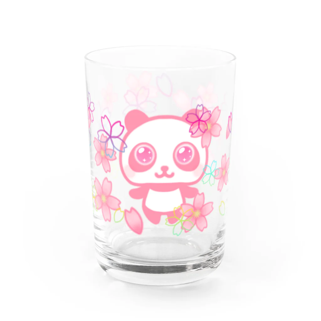 真珠星のさくら パンダ Water Glass :right