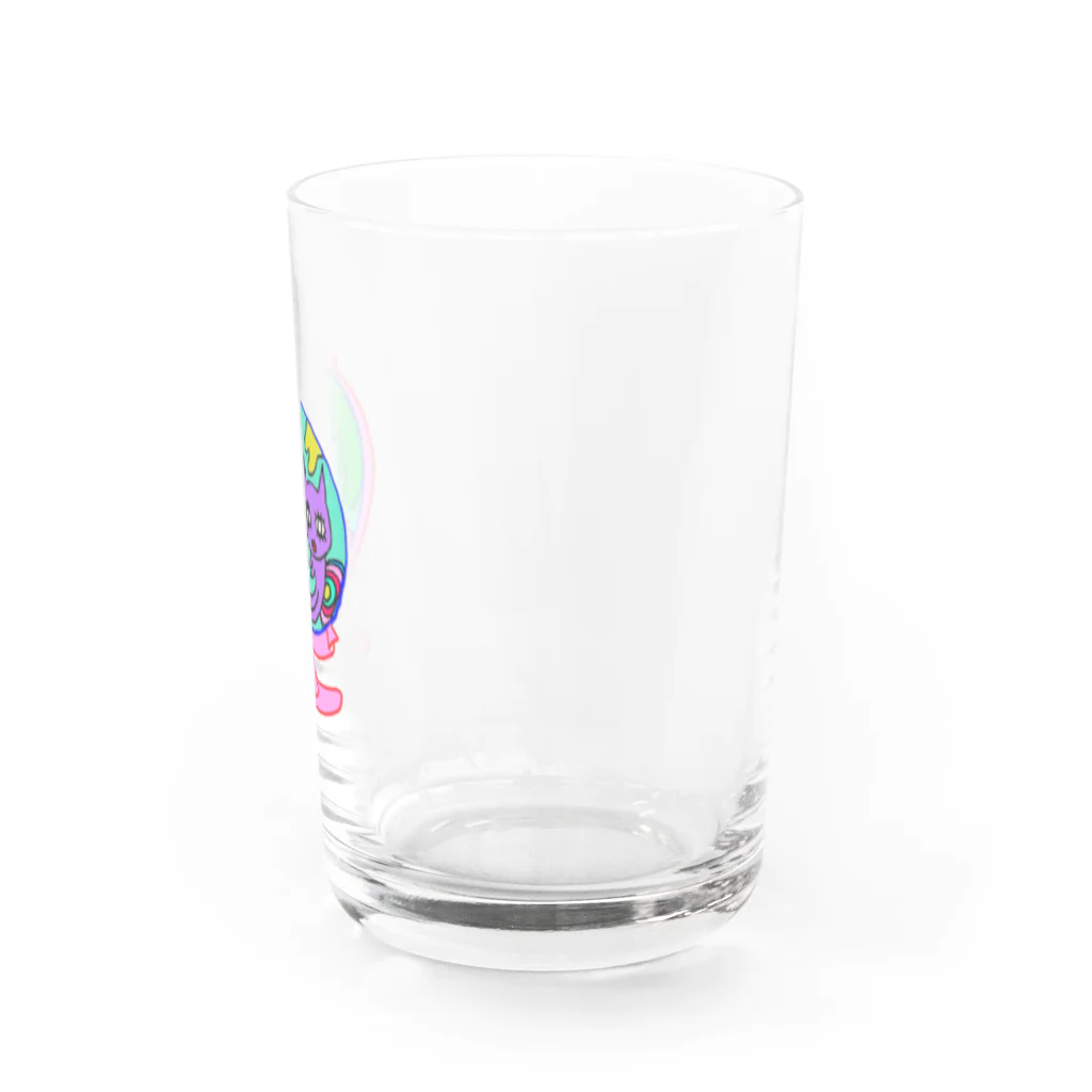 バケネココウボウの化け猫(地球儀) Water Glass :right