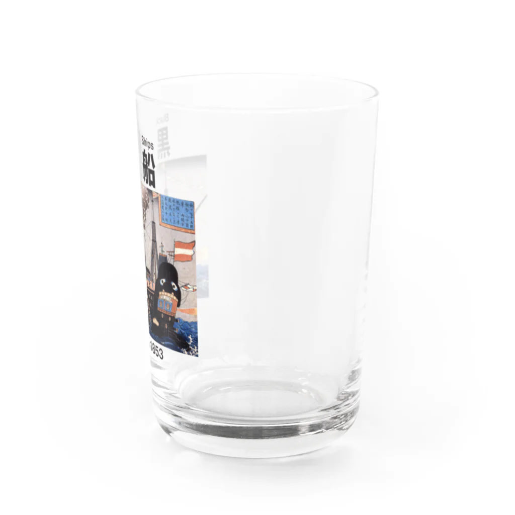 MrKShirtsの黒船 ブラックシップス Water Glass :right