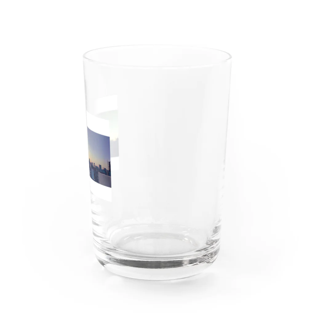ぽぽこ🐰SHOPの遅めの夕暮れ Water Glass :right