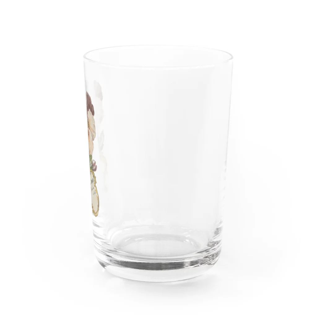 銀色アンティークのChromos すみれ Water Glass :right