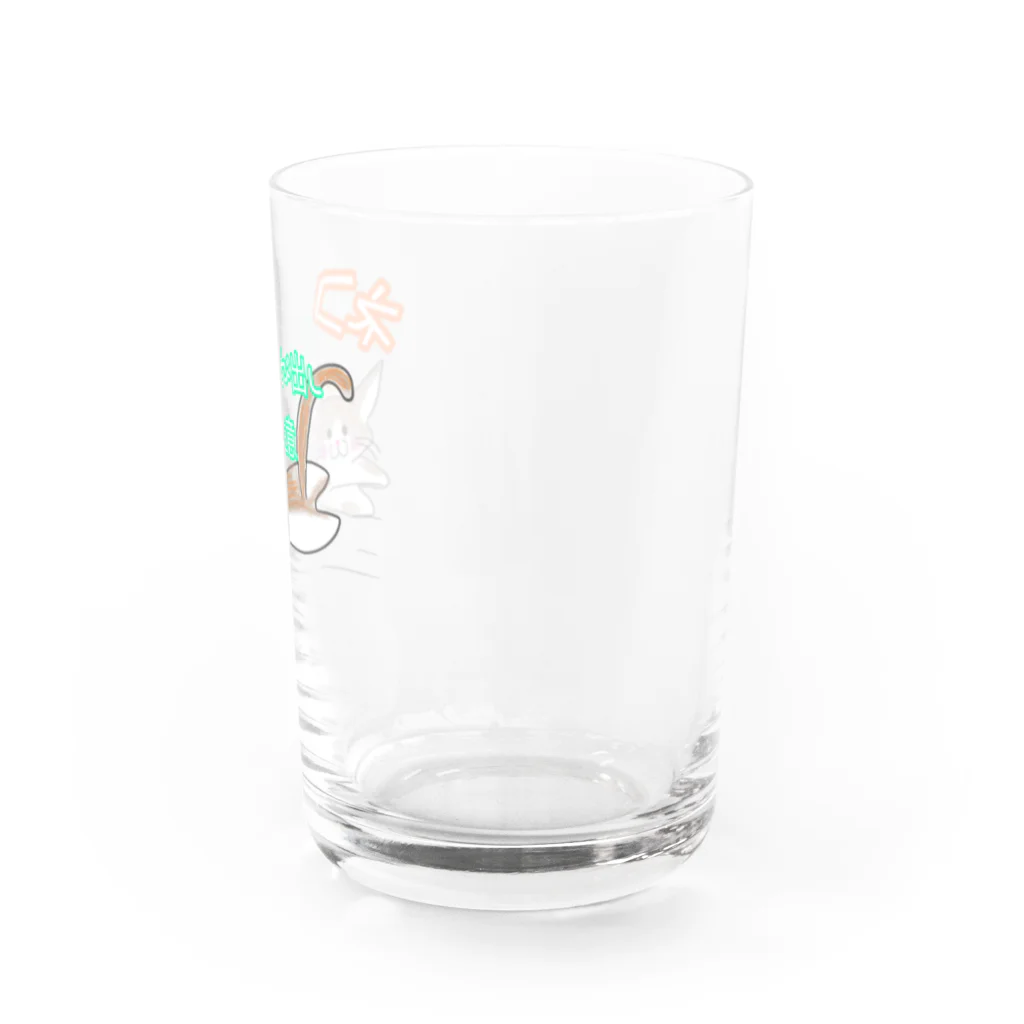 海来　漁師の嫁の海のアイテムのネコ飛び出し注意 Water Glass :right