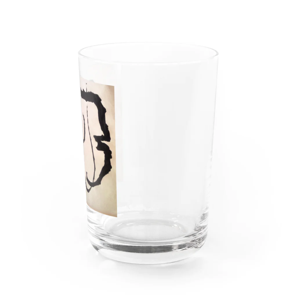 ふみの月光　オリジナルアート書グッズ Water Glass :right