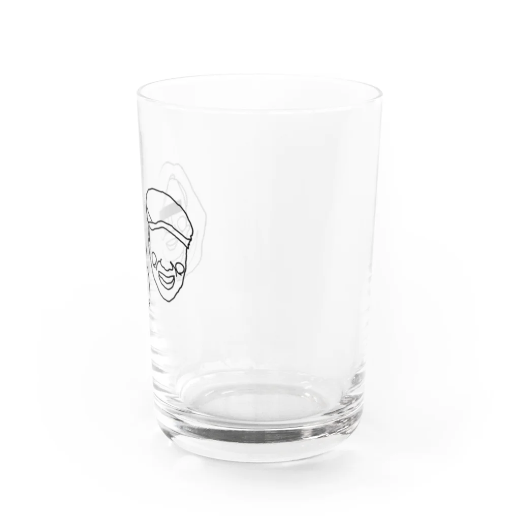 スナック半ばをすぎてのSabahspace電卓crew Water Glass :right