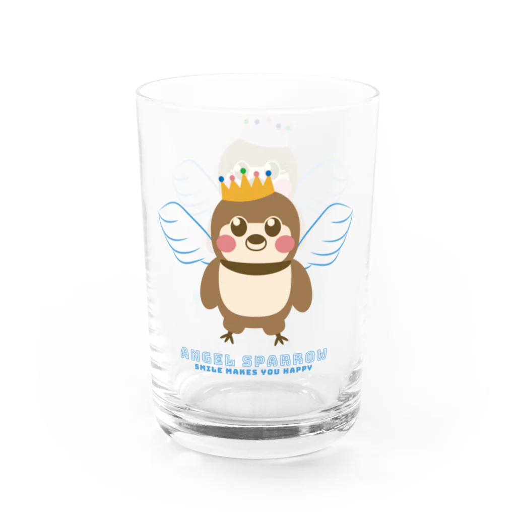 “すずめのおみせ” SUZURI店のANGELだいちゃん Water Glass :right