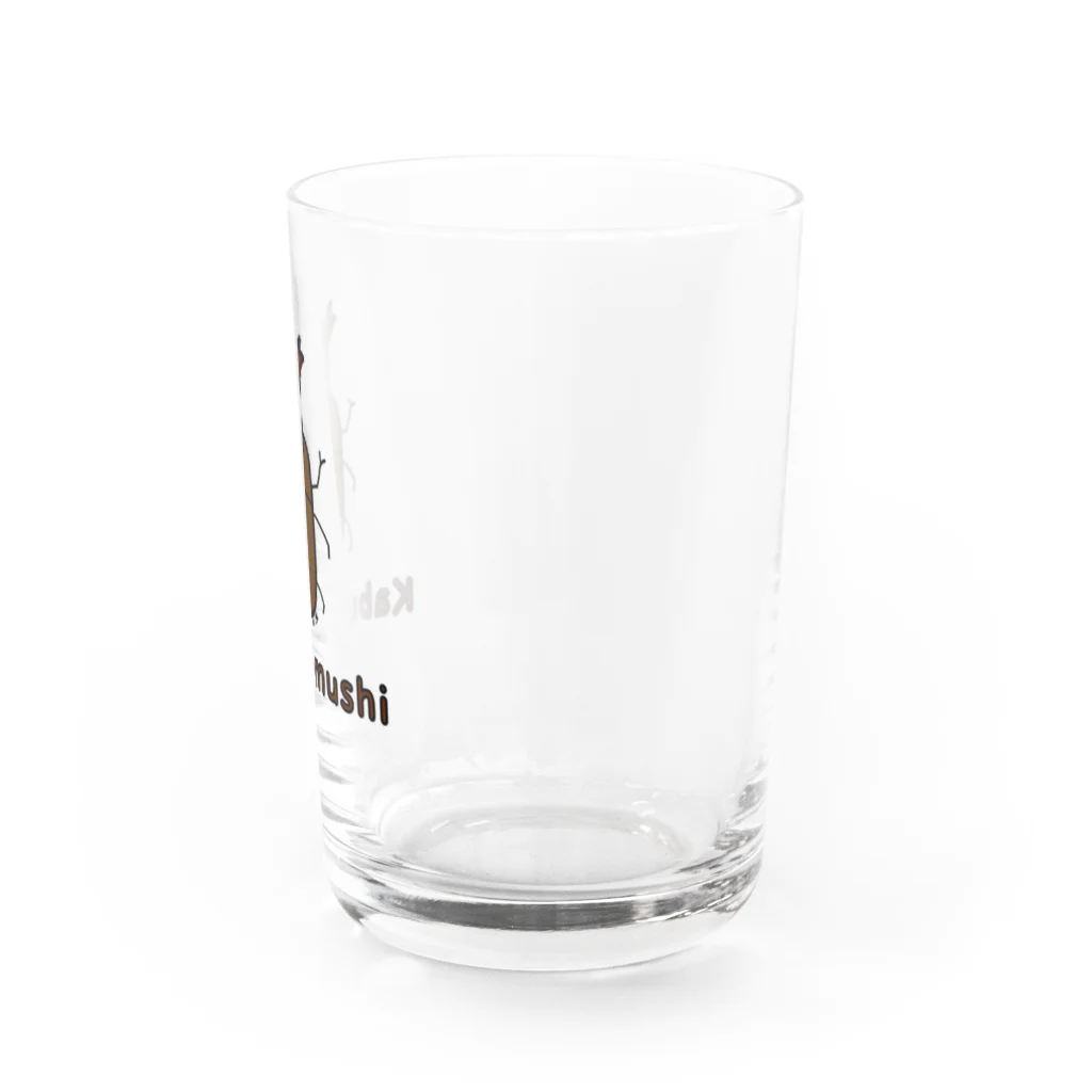 MrKShirtsのKabutomushi (カブトムシ) 色デザイン Water Glass :right