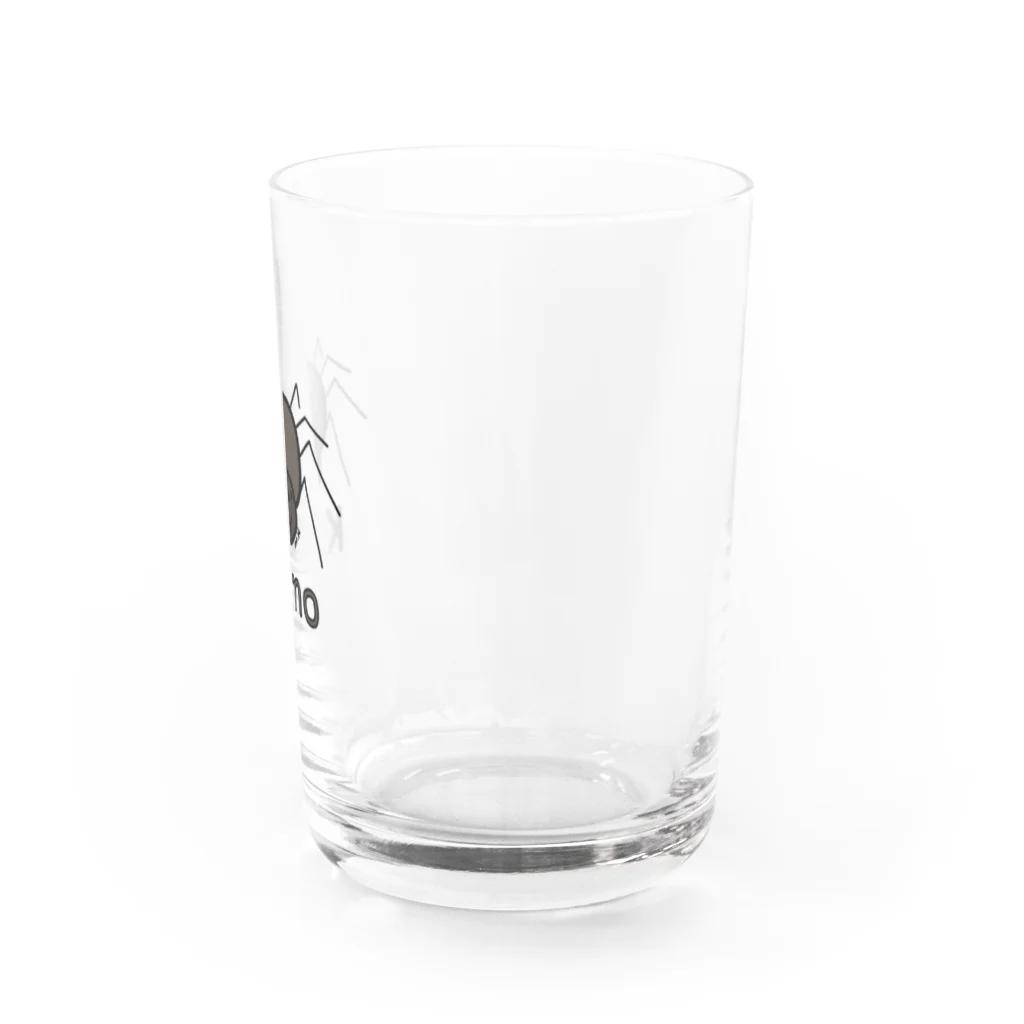 MrKShirtsのKumo (クモ) 色デザイン Water Glass :right
