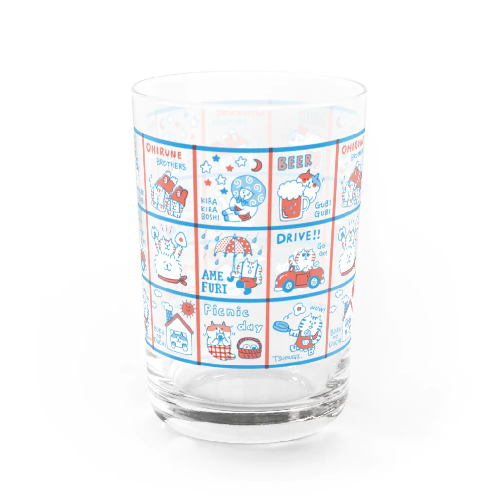 ごろごろにゃんすけのDAILY NYANSUKE Water Glass :right