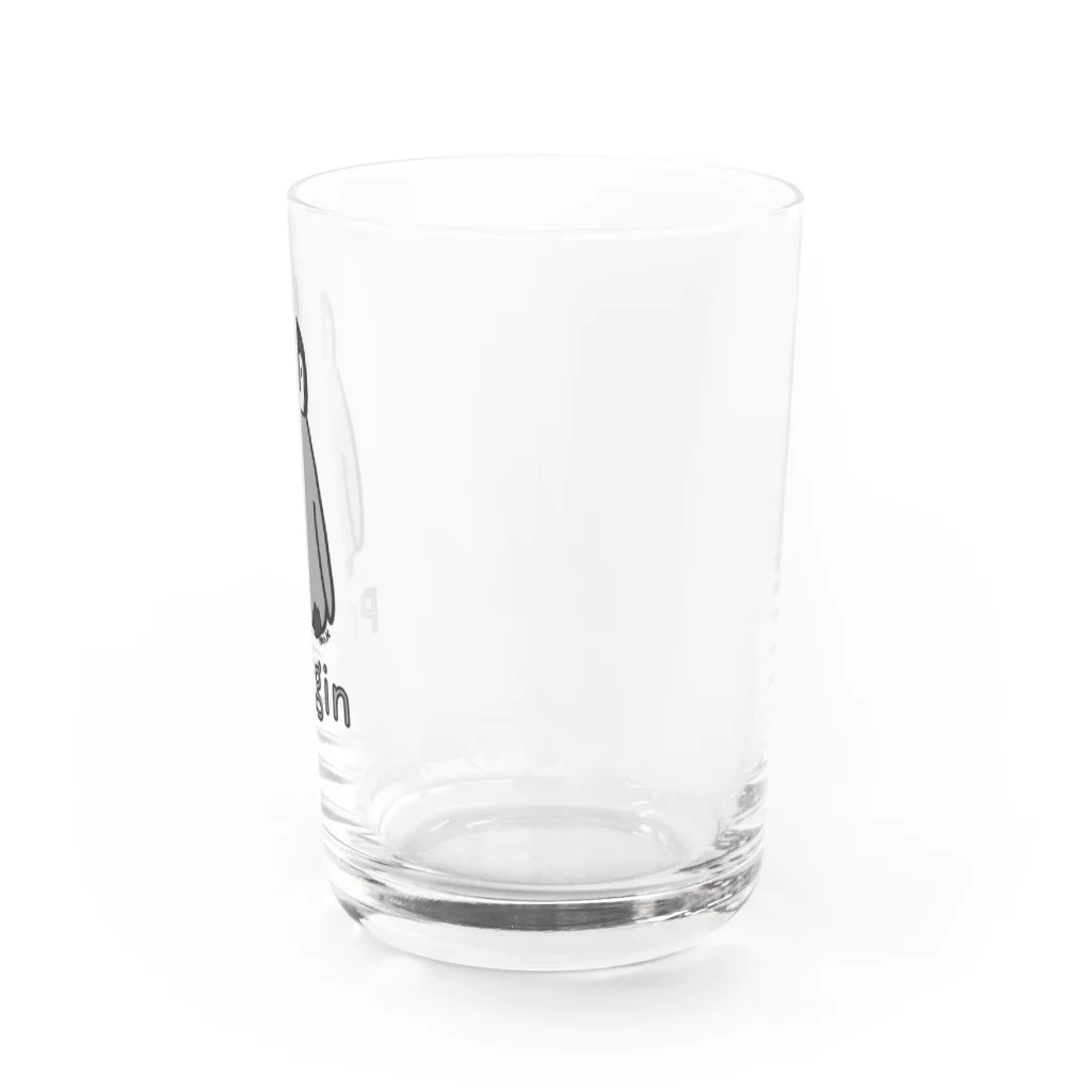 MrKShirtsのPengin (ペンギン) 色デザイン Water Glass :right