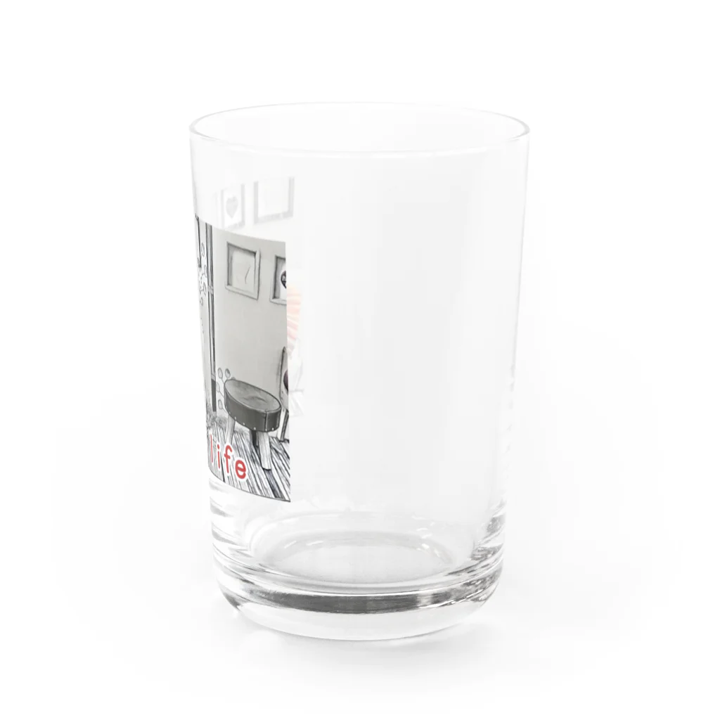 kiのmaro's life Water Glass :right