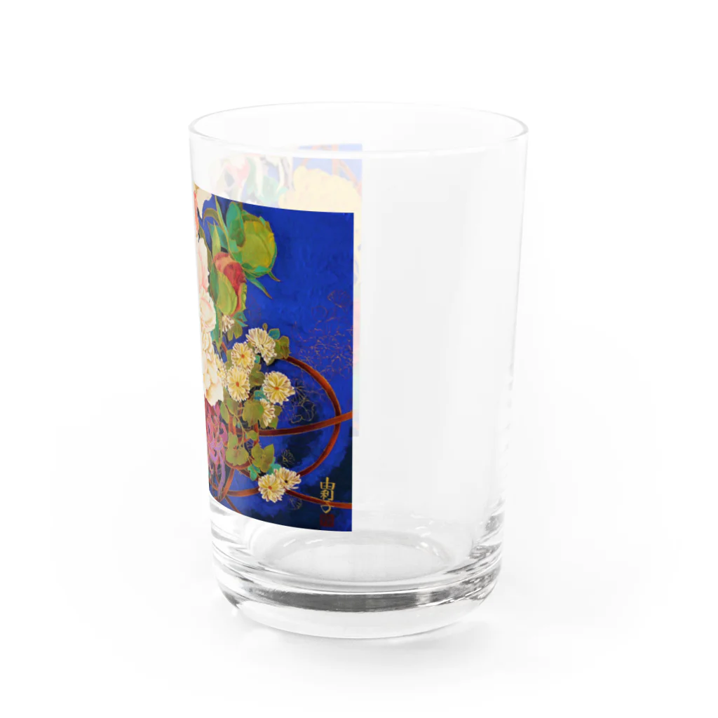 日本画家 加藤 由利子の華籠 Water Glass :right