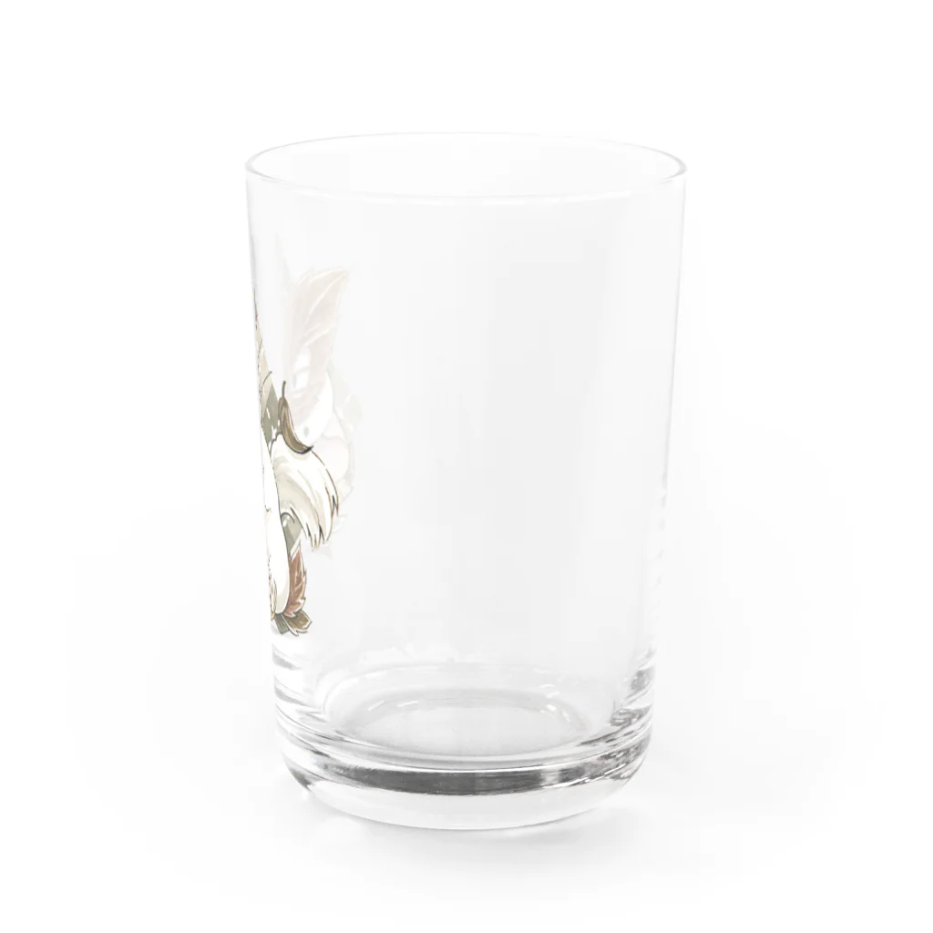 はしむすびのチンチラ：秋ののぞき穴 Water Glass :right