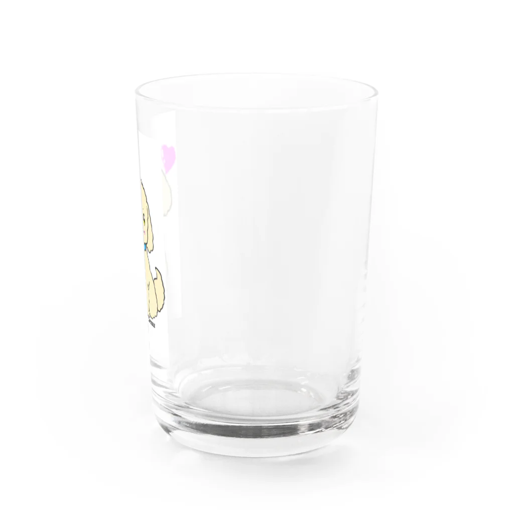 ATELIER RIKUのATELIERりくのトイプードル Water Glass :right