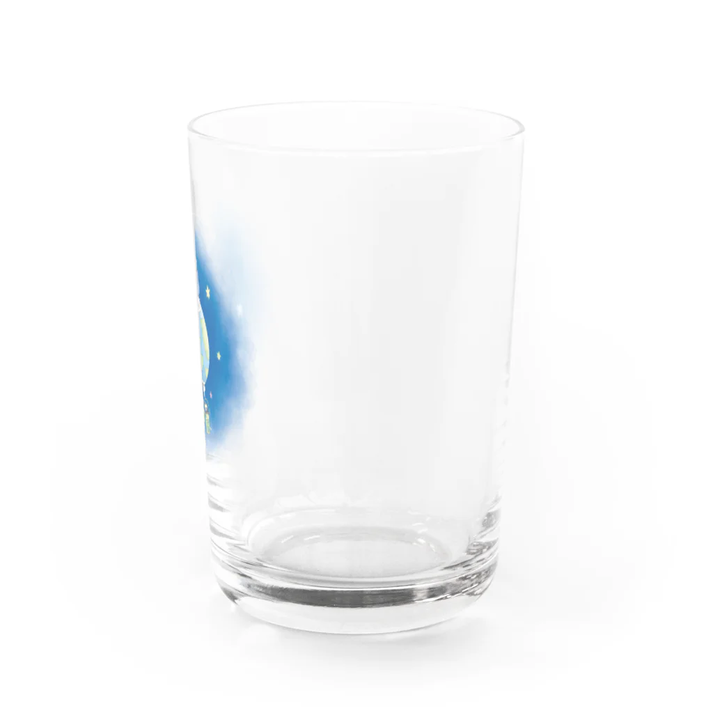 大天使のシロクマとペンギン（水彩） Water Glass :right