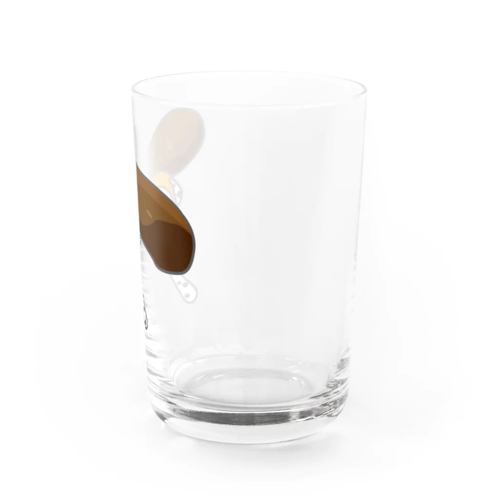 ヨープキャンが気になったのかりんとういぬ Water Glass :right